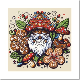 Cottagecore Vibes Santa Claus Posters and Art